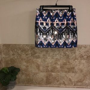 Sequin Mini Skirt Bo Bel Size S